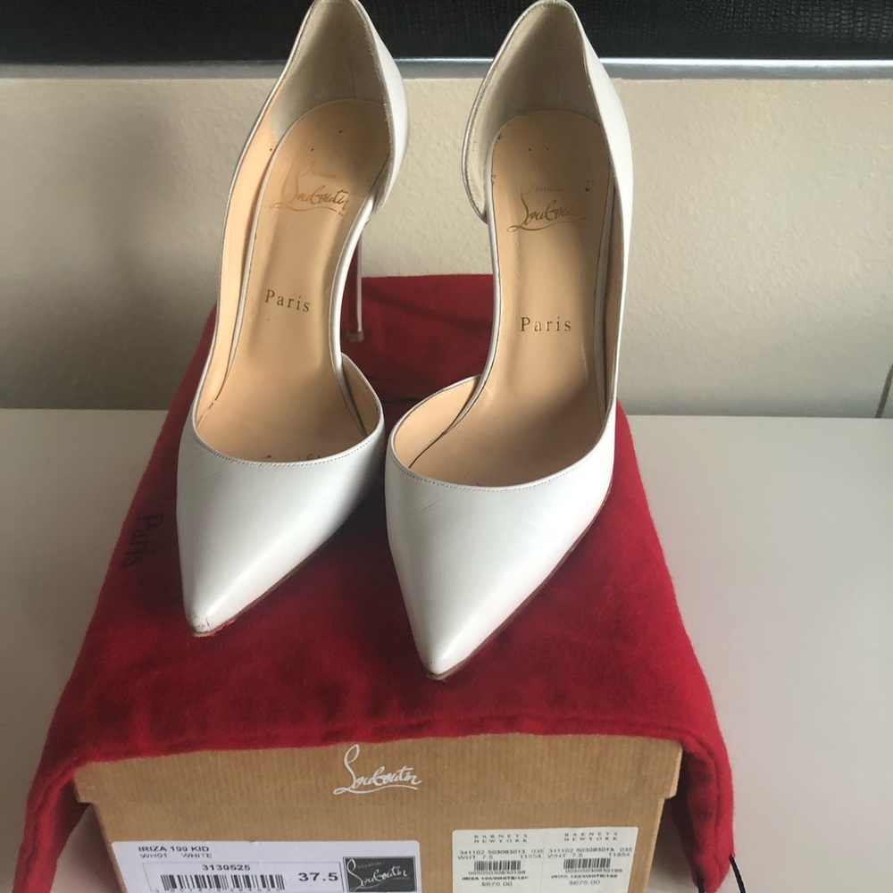 Christian Louboutin Iriza 100 white size 37.5